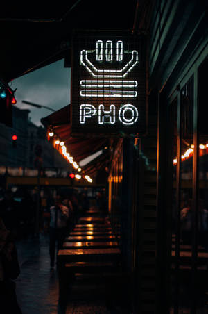 Signboard Neon Phone Wallpaper