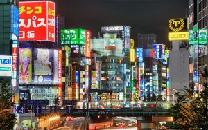 Signboards In Tokyo City Wallpaper