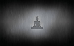 Silhouette Buddha Statue Wallpaper