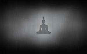Silhouette Buddha Statue Wallpaper