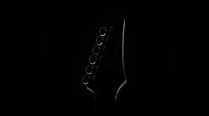 Silhouette Guitar Headstock Tuners Wallpaper