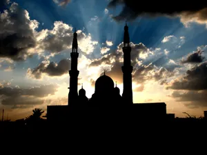 Silhouette Islamic Mosque Wallpaper