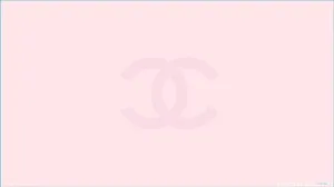 Silhouette Of Pink Chanel Logo Wallpaper