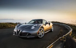 Silver Alfa Romeo 4c Wallpaper