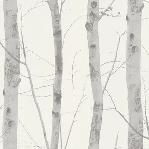 Silver Birch Tree Art Wallpaper