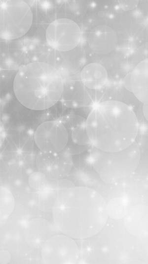 Silver Glitter Bokeh Wallpaper