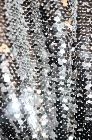 Silver Glitter Spangle Wallpaper