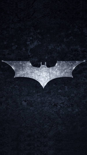 Silver Grunge Batman Logo Iphone Wallpaper