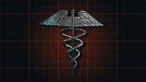 Silver Medical Staff Of Hermes Wallpaper