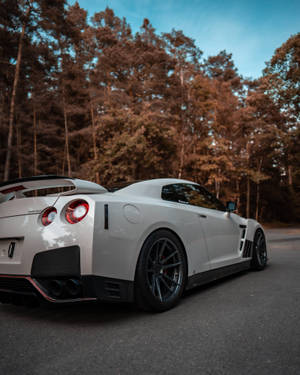 Silver Nissan Gt R 4k Wallpaper