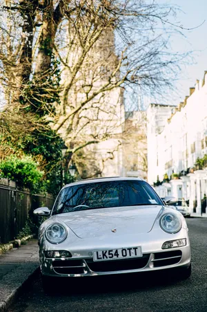 Silver Porsche 9/11 Luxury Car Wallpaper