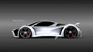 Silver Side View Of Pagani From Iphone Wallpaper