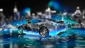 Silver Sports Car Live Desktop Wallpaper