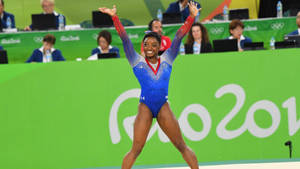 Simone Biles Artistic Gymnastics Final Wallpaper