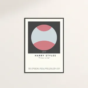 Simple Abstract Design Of Harry Styles Album Cover Wallpaper