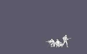 Simple Aesthetic Musician Soldiers Wallpaper