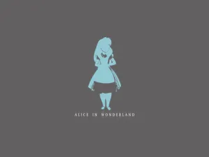 Simple Alice In Wonderland Silhouette Wallpaper