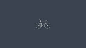 Simple Bicycle Outline Wallpaper