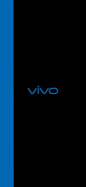 Simple Black And Blue Vivo Y20 Wallpaper