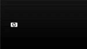 Simple Black Hp Laptop Logo Wallpaper