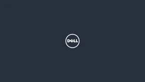 Simple Blue Gray Dell Laptop Logo Wallpaper