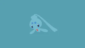 Simple Blue Manaphy Wallpaper