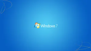 Simple Blue Windows 7 Screen Wallpaper
