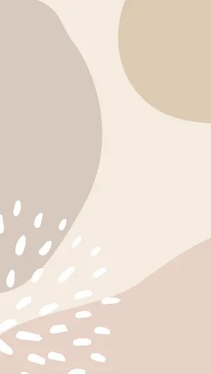 Simple Boho Random Shapes Wallpaper