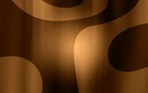 Simple Brown Curve Art Wallpaper