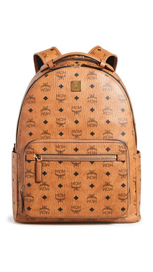 Simple Brown Mcm Backpack Wallpaper