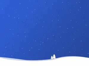 Simple Christmas Night Snow Landscape Ipad Wallpaper