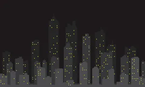 Simple City Outline Wallpaper