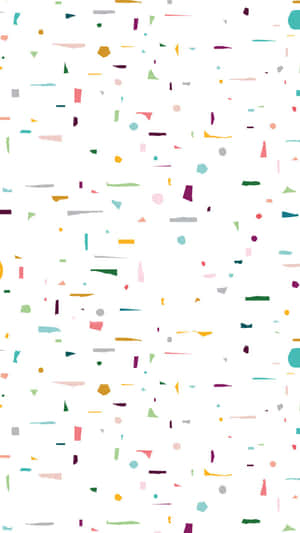 Simple Colorful Confetti Pattern Iphone Wallpaper