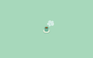 Simple Desktop Green Mug Wallpaper