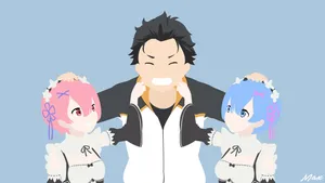 Simple Fan Art Of Re Zero Wallpaper