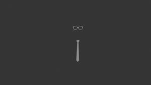 Simple Glasses And Tie Wallpaper
