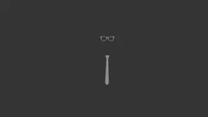 Simple Glasses And Tie Wallpaper