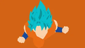 Simple Goku Vector Wallpaper