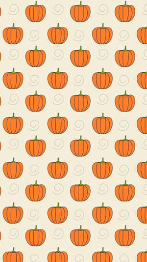 Simple Halloween Pumpkin Patterns Wallpaper