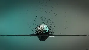 Simple Hd Black Particles Wallpaper