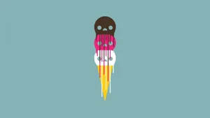 Simple Hd Colorful Skulls Wallpaper