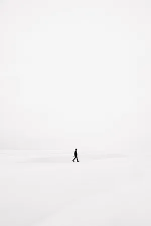 Simple Hd Walking Man Wallpaper