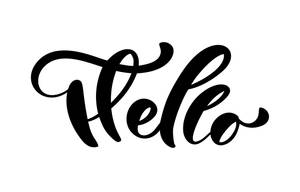 Simple Hello Greeting Wallpaper