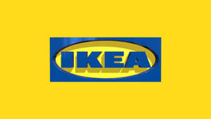 Simple Ikea Logo Yellow Wallpaper