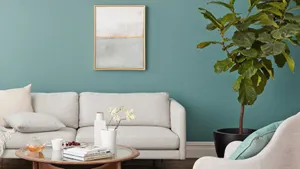 Simple Living Room Zoom Background Wallpaper