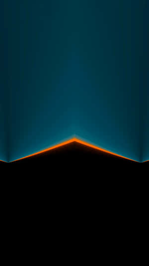 Simple Minimalist Blue Black Mountain Wallpaper