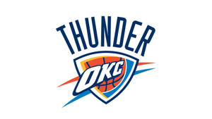 Simple Oklahoma City Thunder White Background Wallpaper