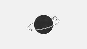 Simple Planet Minimalist Laptop Art Wallpaper