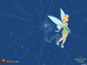 Simple Tinkerbell Cartoon Drawing Wallpaper