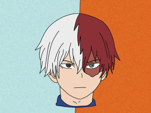 Simple Todoroki Aesthetic Wallpaper